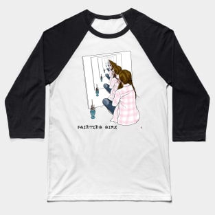 Painting girl Baseball T-Shirt